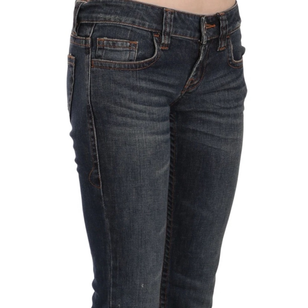 Jean Paul Gaultier Dark Blue Denim Pocket Detail 100% cotton